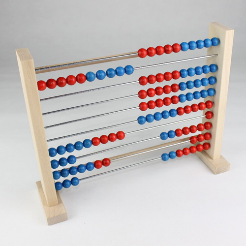 Nestler Seiffen Abacus Rechenrahmen mit 100 Kugeln 